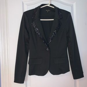 Sequin Black Blazer
